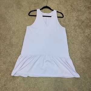 Lavender Light Purple Sleeveless V-Neck Tank Dress